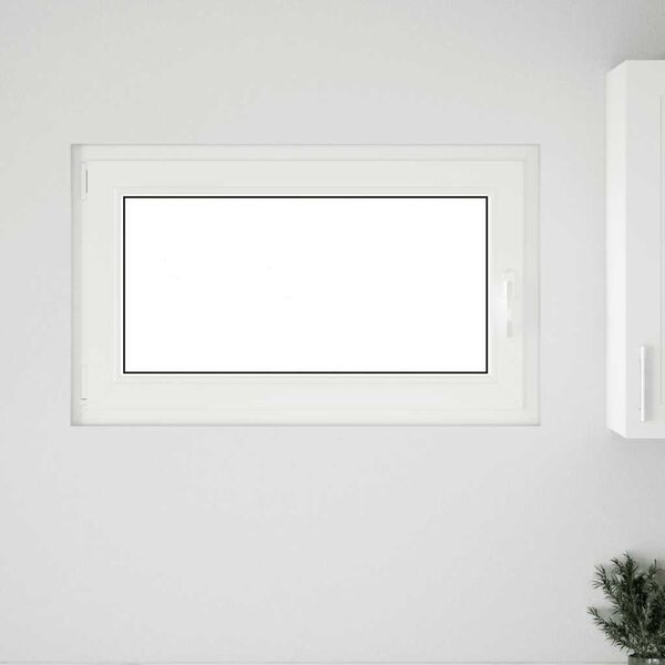 vidaXL Kellerfenster "RISOR" 100x60 cm Drehkipp DIN Links Anthrazit