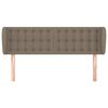 vidaXL Kopfteil mit Ohren Taupe 147x23x78/88 cm Stoff