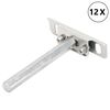vidaXL Regaltr&auml;ger Schwebend 12 Stk. Unsichtbar &Oslash;12x100 mm