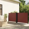 vidaXL Seitenmarkise Ausziehbar Braun 120x1000 cm