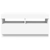 vidaXL TV-Schrank mit LED-Leuchten Weiß 80x35x40 cm