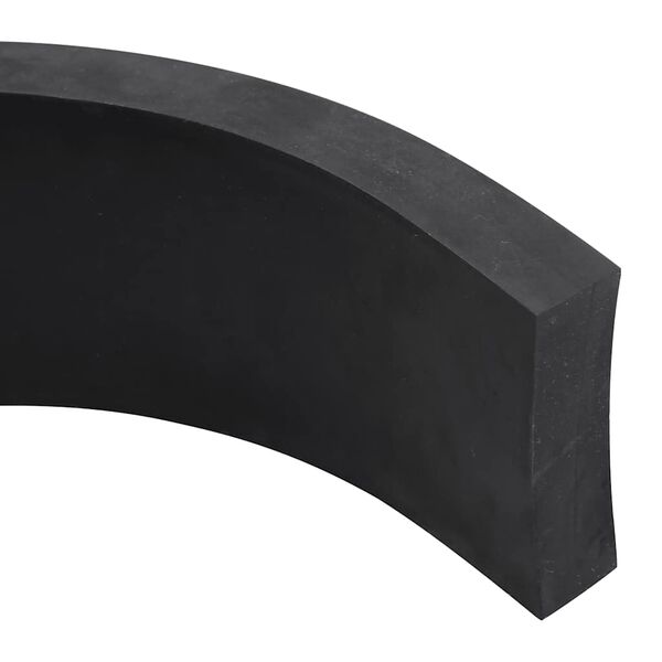 vidaXL Gummileiste f&uuml;r Schneepflug Schwarz 80x8x2 cm