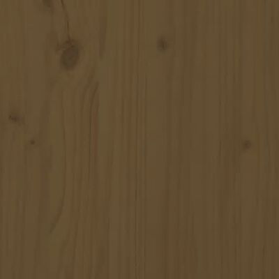 vidaXL Massivholzbett Kiefer 200x200 cm Honigbraun
