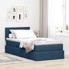 vidaXL Aufbewahrungsbett mit Matratze Blau 90 x 200 cm Holzwerkstoff