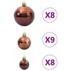 vidaXL Weihnachtskugeln 98 Stk. Braun &Oslash;3/4/6 cm