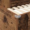 vidaXL Etagenbettgestell mit Schreibtisch Altholz 90 x 190 cm