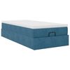 vidaXL Ottoman-Bett mit Matratze Dunkelblau 100x200 cm Samt