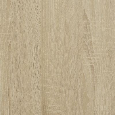 vidaXL Beistelltisch mit Rollen Sonoma-Eiche 55x60x78 cm Holzwerkstoff