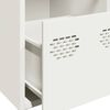 vidaXL Sideboard Wei&szlig; 101,5x39x73,5 cm Kaltgewalzter Stahl