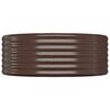 vidaXL Hochbeet Verzinkter Stahl 249x100x36 cm Braun