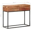 vidaXL Konsolentisch 90x35x75 cm Raues Akazienholz
