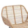 vidaXL Barstuhl 2 pcs Natur 55 x 52 x 105 cm Rattan und Eisen