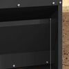 vidaXL H&uuml;hnertretfeeder Schwarz 33 x 42 x 40 cm Kaltgewalzter Stahl