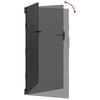 vidaXL Gartentor Schwarz 105 x 200 cm Pulverbeschichteter Stahl