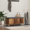 vidaXL Flurbank mit Kissen mit Speicher Altholz 60 x 38 x 46 cm