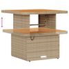 vidaXL Garten Essgruppe Beige Poly Rattan