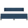 vidaXL Boxspringbett mit Matratze mit Kopfteil Blau 180 x 200 cm Stoff