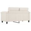 vidaXL 2-Sitzer-Sofa Creme 120 cm Kunstleder