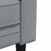 vidaXL Chesterfield-Sessel Hellgrau Stoff