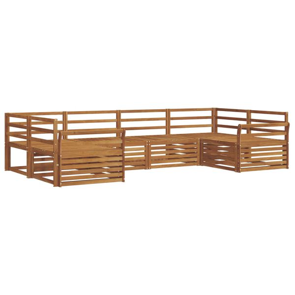 vidaXL Sofagarnituren 6 pcs Natur Massivholz Akazie