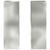 vidaXL Pflanzenständer 2 pcs Silber 24 x 24 x 75 cm Verzinkter Stahl