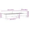 vidaXL Bettgestell Grau Sonoma 100x200 cm Holzwerkstoff