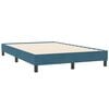 vidaXL Boxspringbett mit Matratze Dunkelblau 120x210 cm Samt