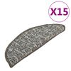 vidaXL Treppenmatten 15 Stk. Anthrazit 65x21x4 cm