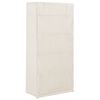 vidaXL Kleiderschrank Wei&szlig; 79 x 40 x 170 cm Stoff