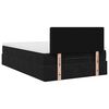 vidaXL Ottoman-Bett mit Matratze Schwarz 120x190 cm Samt