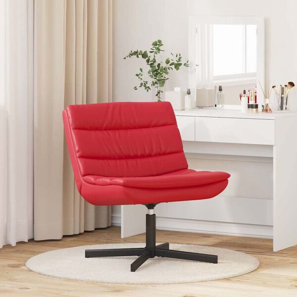 vidaXL Drehstuhl Rot 63 x 75 x 76 cm PU