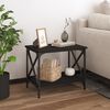 vidaXL Beistelltisch Schwarz 55x38x45 cm Holzwerkstoff