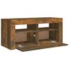 vidaXL TV-Schrank mit LED-Leuchten R&auml;uchereiche 90x35x40 cm