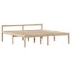 vidaXL Seniorenbett mit Kopfteil 200x200 cm Massivholz Kiefer