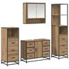 vidaXL Badezimmerm&ouml;bel-Set 4 stk. Artisan-Eiche 80 x 33 x 60 cm