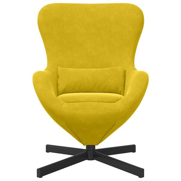 vidaXL Eiersessel Gelb 63 x 73 x 90 cm Samt