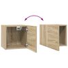 vidaXL 8-tlg. TV-Schrank-Set Sonoma-Eiche Holzwerkstoff