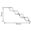 TRIXIE Faltbare Haustiertreppe 4-Stufig 160x70 cm Aluminium