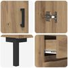 vidaXL Highboard Artisan-Eiche 69,5 x 34 x 180 cm Holzwerkstoff