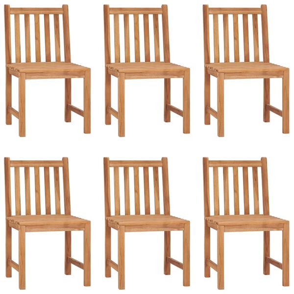 vidaXL 7-teiliges Garten-Ess-Set 140 x 80 cm Massivholz Teak