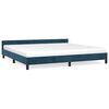 vidaXL Bettgestell ohne Matratze Dunkelblau 200x200 cm Samt