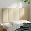 vidaXL Kopfteil-Kissen "Hanko" Creme 100 cm Stoff