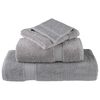 vidaXL Premium Handt&uuml;cher SOLUND 2 Stk. Grau 100x200 cm 600 g/m&sup2;