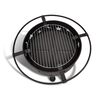 vidaXL Feuerskala Mond Schwarz 82 x 82 x 64 cm Stahl