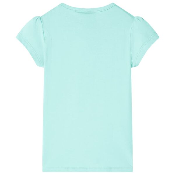 Kinder-T-Shirt Helles Minzgr&uuml;n 140