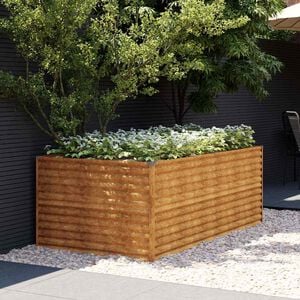 vidaXL Hochbeet 196x100x69 cm Cortenstahl