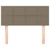 vidaXL Kopfteil Taupe 90x5x78/88 cm Stoff