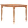 vidaXL Batavia-Tisch 85x85x75 cm Teak Massivholz