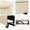 vidaXL Schlafsofa Creme 194 x 50 x 82 cm Sperrholz