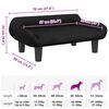 vidaXL Hundebett Schwarz 70x40x24 cm Samt